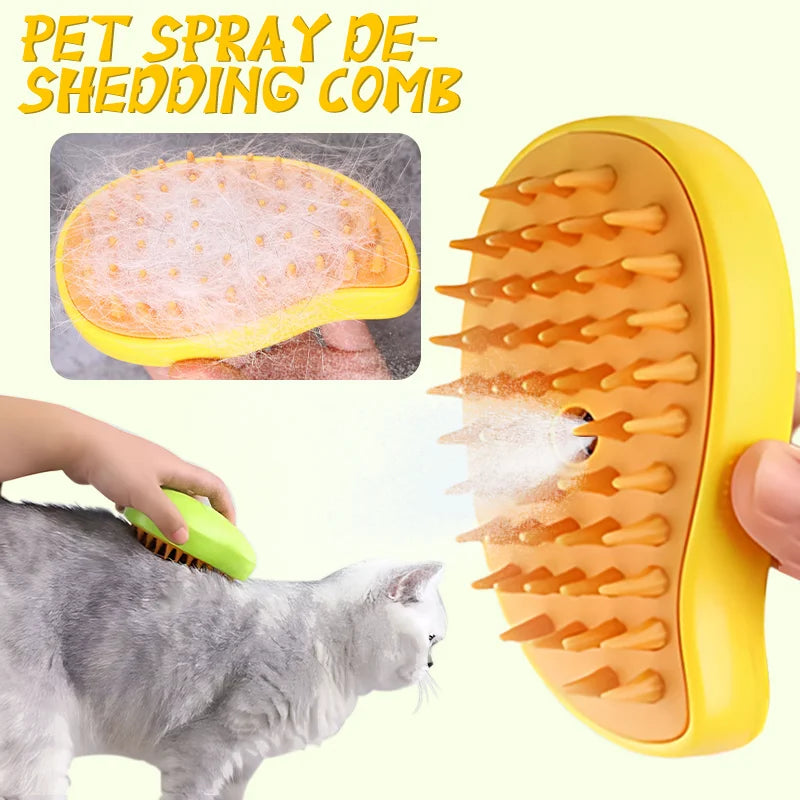 3 In 1 Electric Spray Cat Hair Brushes Cleaning Steam Brush for Dogs Multifunctional Pet Hair Comb Animal Grooming Equipment