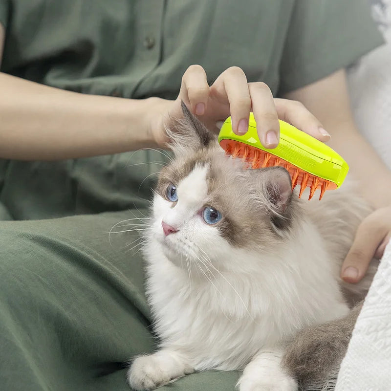 3 In 1 Electric Spray Cat Hair Brushes Cleaning Steam Brush for Dogs Multifunctional Pet Hair Comb Animal Grooming Equipment